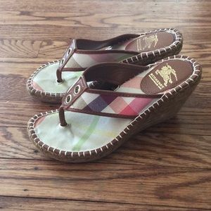 Burberry Wedge Thong Espadrille
